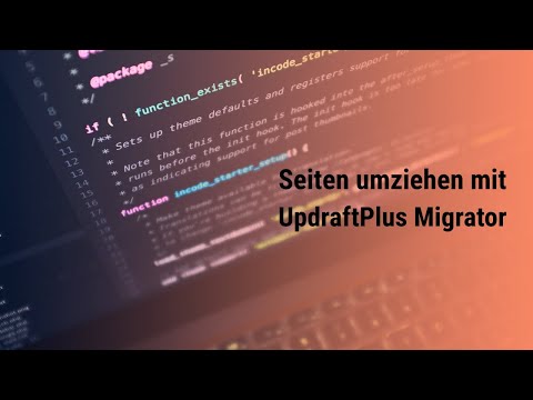 Seiten umziehen mit UpdraftPlus Migrator