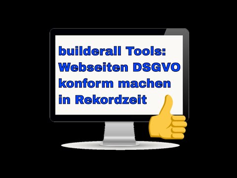 builderall Tools - Webseiten DSGVO konform machen in Rekordzeit