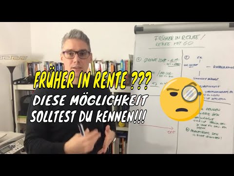 Früher in Rente 😱❓ - Über diese Möglichkeit solltest du nachdenken❗
