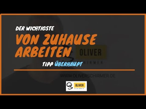 Von zuhause arbeiten - der wichtigste Tipp überhaupt