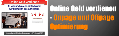 Online Geld verdienen – Onpage und Offpage Optimierung