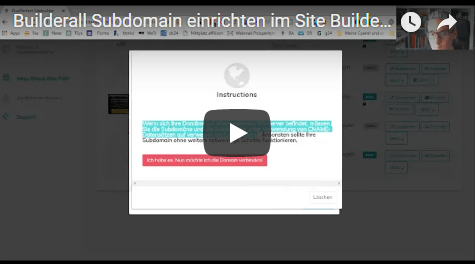 builderall subdomain einrichten