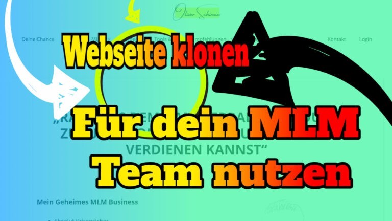 webseite klonen und mirrorseiten in deinem mlm Team nutzen