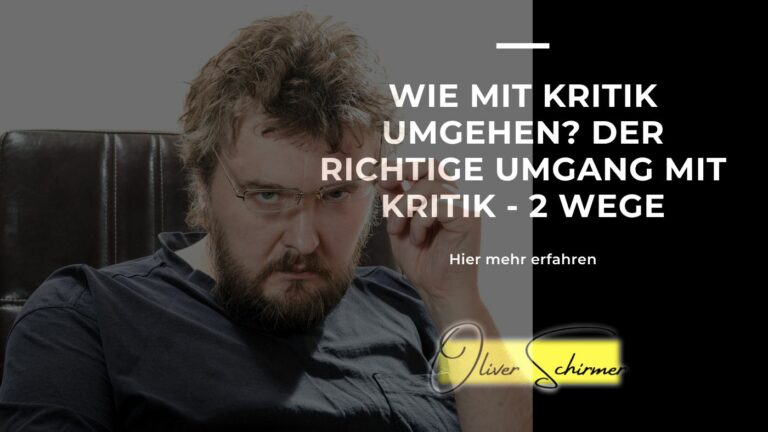 Wie mit Kritik umgehen