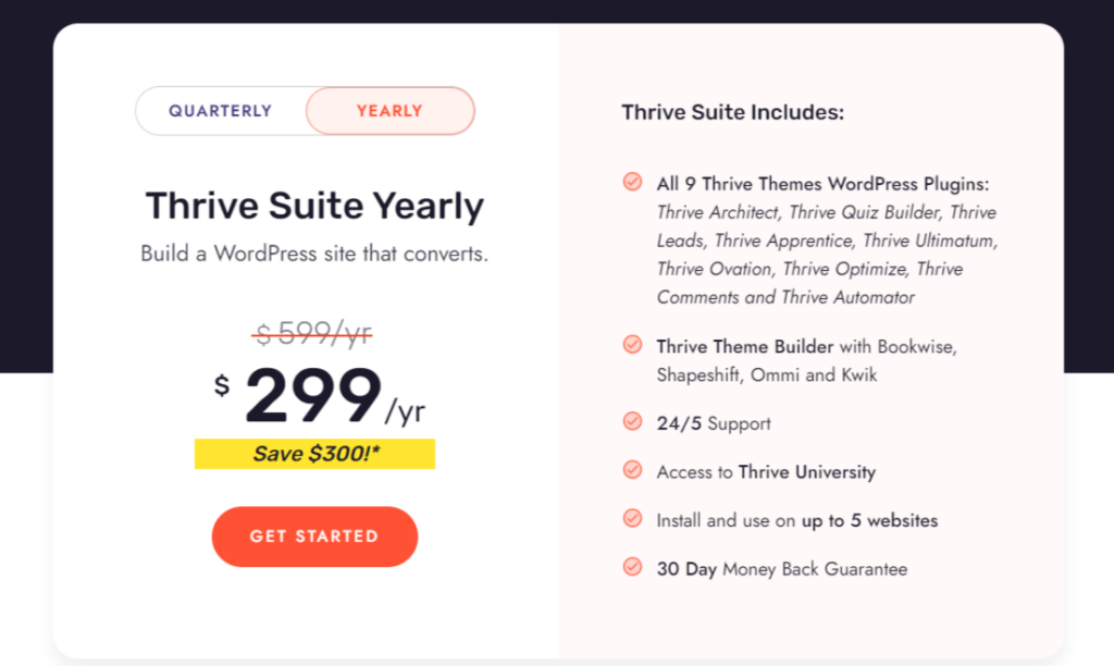 thrive suite thrive themes preise